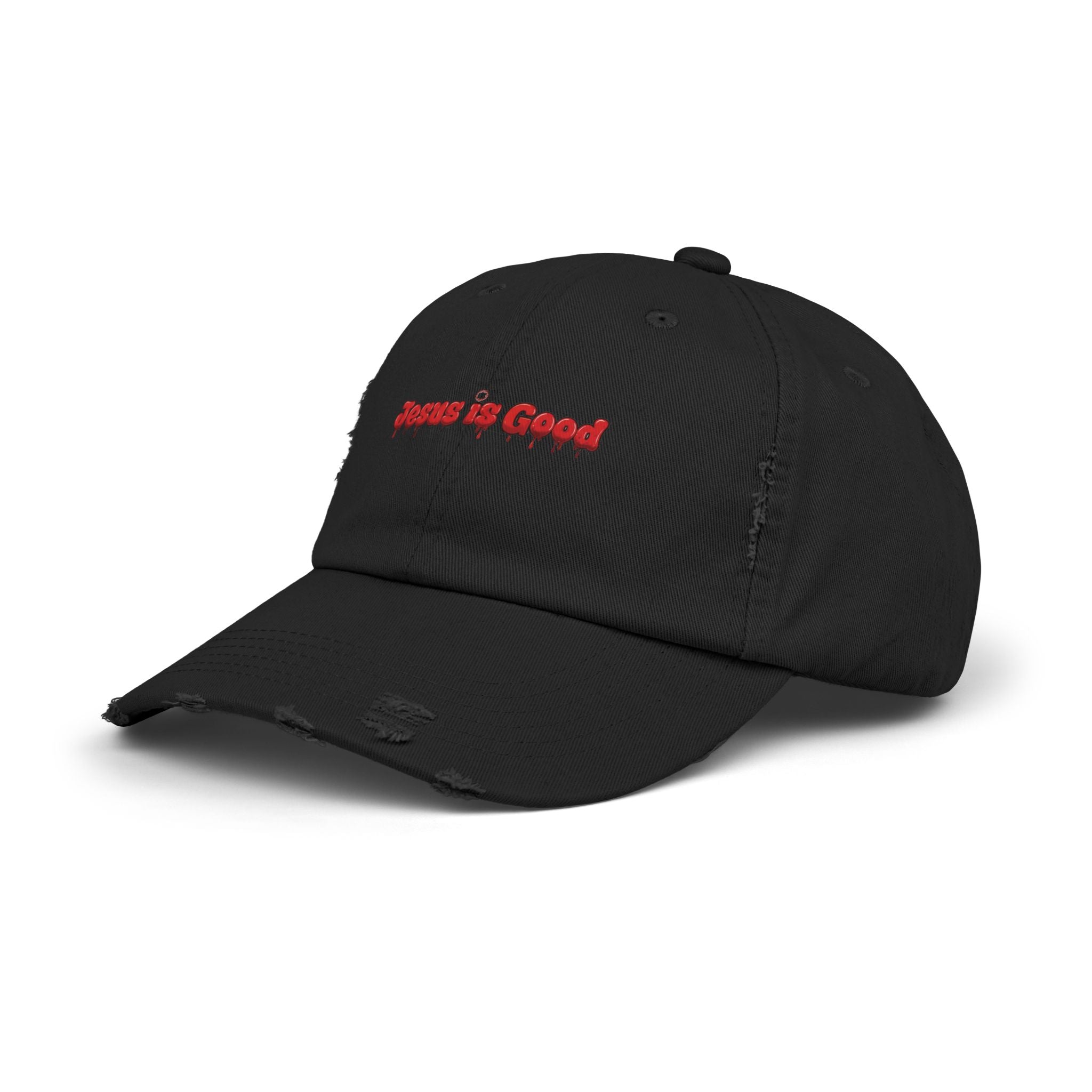 Jesus Is Good Embroidered Black Cap